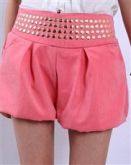 Dianice™ Bela Stylish High Rise Rebites Shorts Mulheres